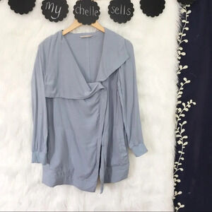 SOFT‎ SURROUNDINGS Blue Lightweight Zip Jacket